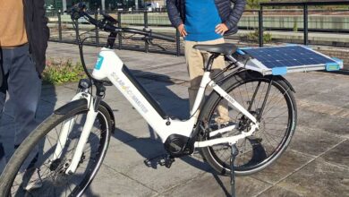 Le prototype du vélo électrique solaire de MOVING POWER LAB, le Solar Commuter.