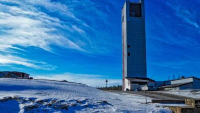 Le site minier de Pyhäjärvi en Finlande, où Gravitricity développe son projet de batterie gravitaire.