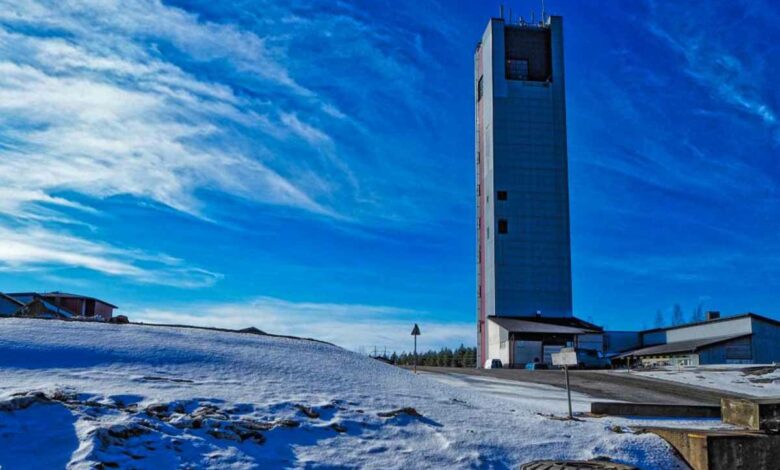 Le site minier de Pyhäjärvi en Finlande, où Gravitricity développe son projet de batterie gravitaire.