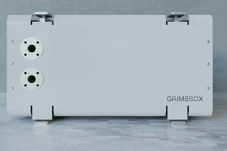 La batterie thermique Grimsbox est fabriquée à partir de matériaux biosourcés.