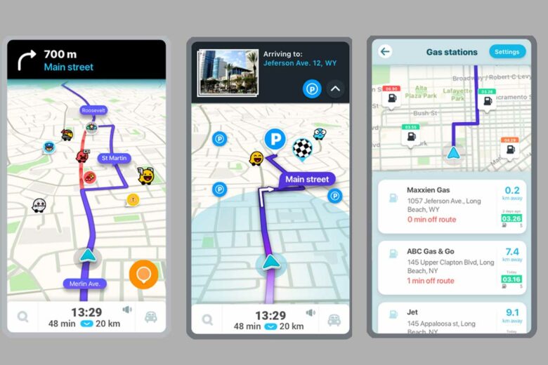 Navigation Waze et trafic