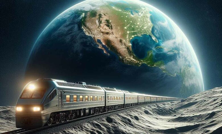 Le projet fou des États-Unis, construire un chemin de fer sur la Lune !