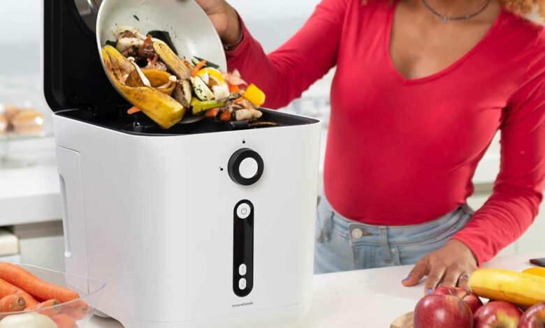 Quelle solution adopter pour trier ses déchets alimentaires ? Ici, un composteur électrique.