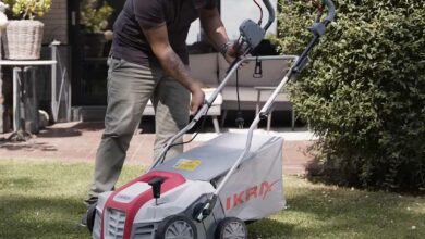 Un scarificateur électrique pour entretenir sa pelouse et garder un beau gazon.