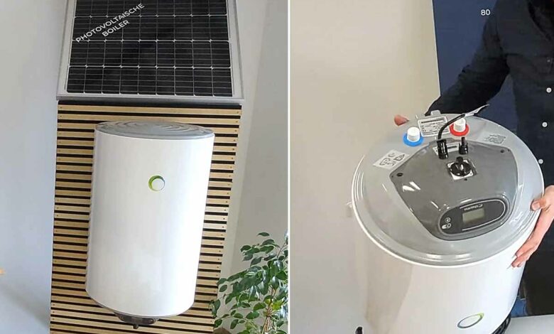 Le chauffe-eau hybride (solaire/électrique) de chez Fothermo.