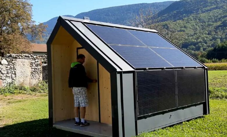 Un abris de jardin photovoltaïque labellisé le label « Solar Impulse ».