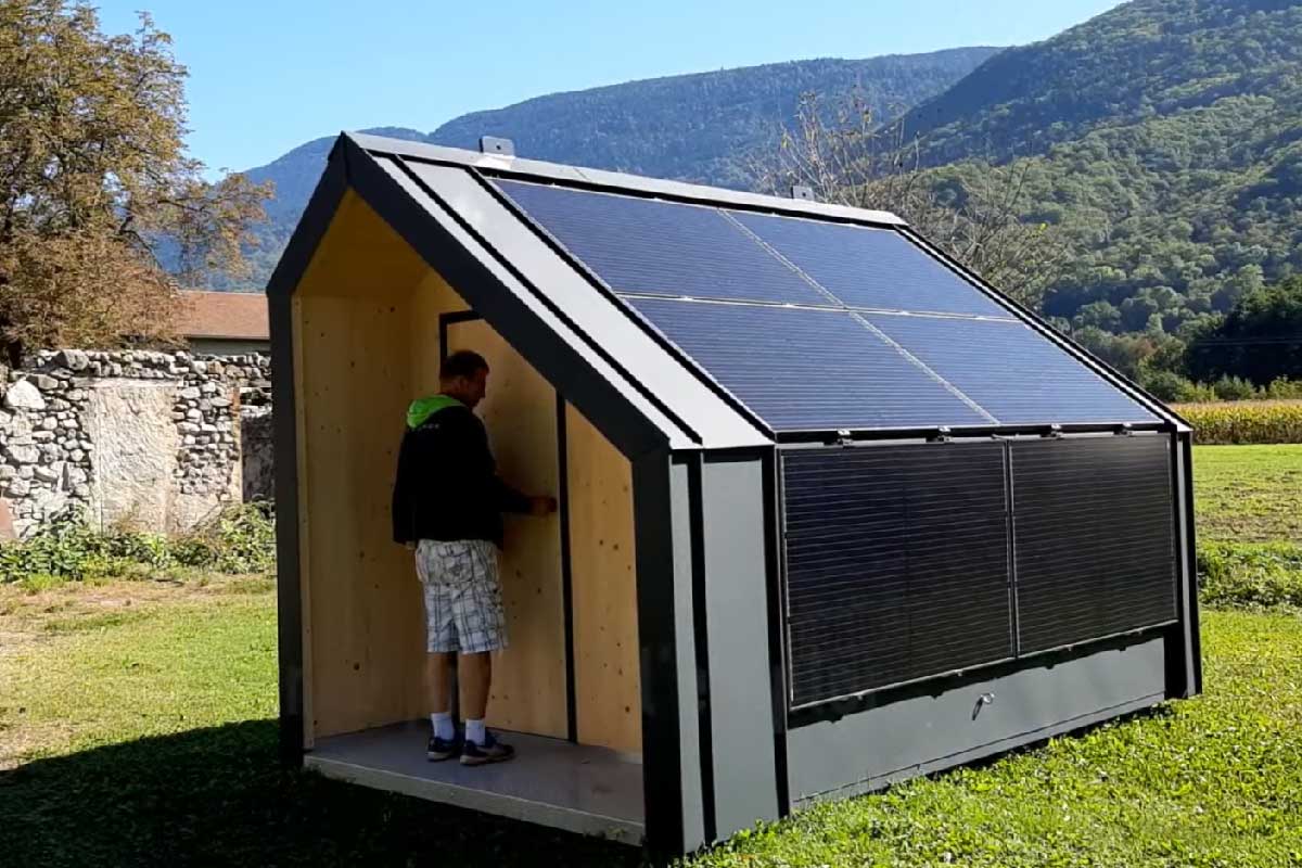 Un abris de jardin photovoltaïque labellisé le label « Solar Impulse ».