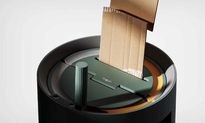 Le Toogle peut recycler le carton et l'intégrer au compost.