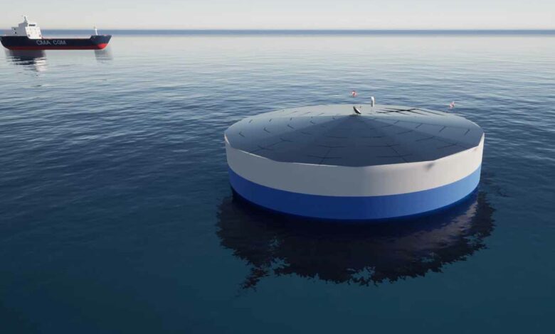Le projet de structure flottante exploitant l'énergie thermique des mers pour produire de l'électricité.