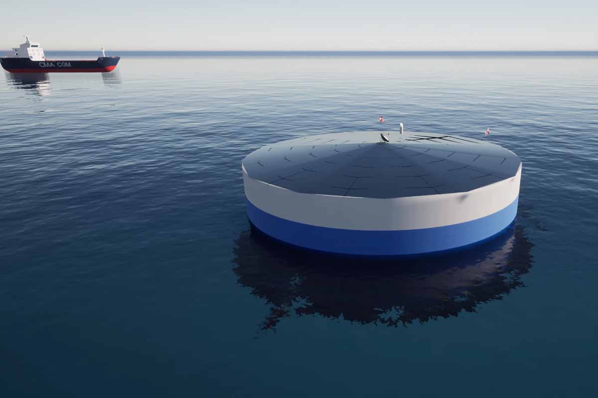 Le projet de structure flottante exploitant l'énergie thermique des mers pour produire de l'électricité.