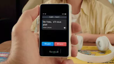Fluentalk T1 Mini, un traducteur de voyage portable.