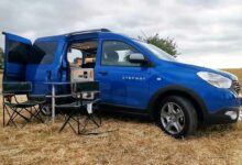 Le camping-car aménagé Dacia Dokker en version Neptune par Yevana.