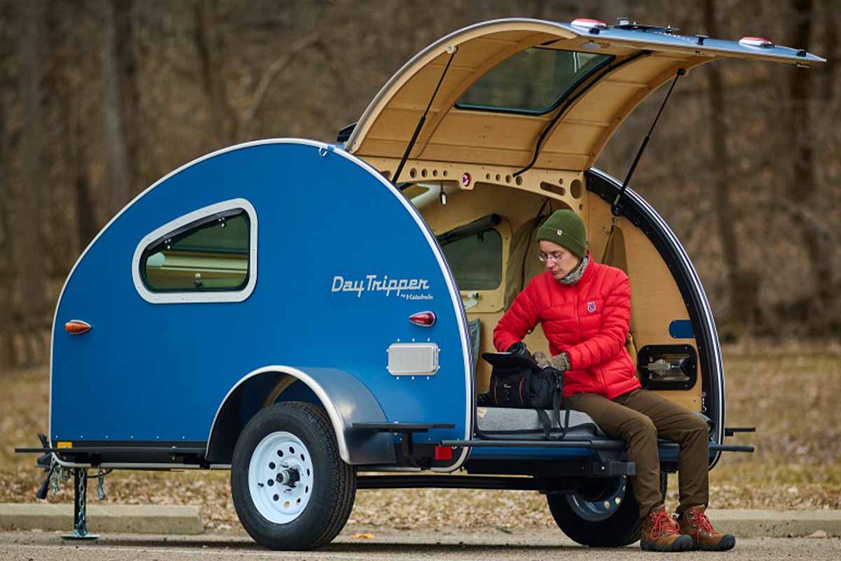 Le dernier modèle de caravane teardrop de chez Vistabule, la Daytripper.