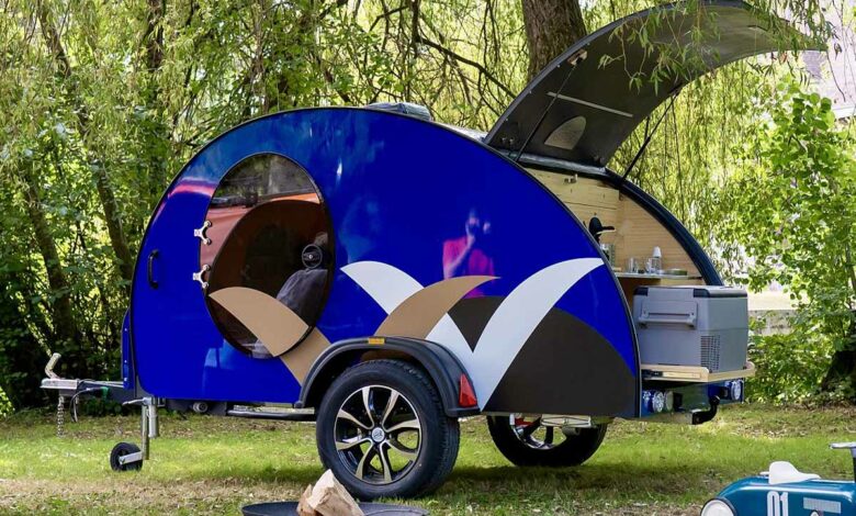 La Cosymobil est une mini caravane teardrop tout confort.