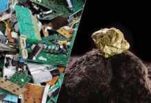 Recycler l'or des déchets électroniques.