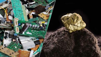 Recycler l'or des déchets électroniques.