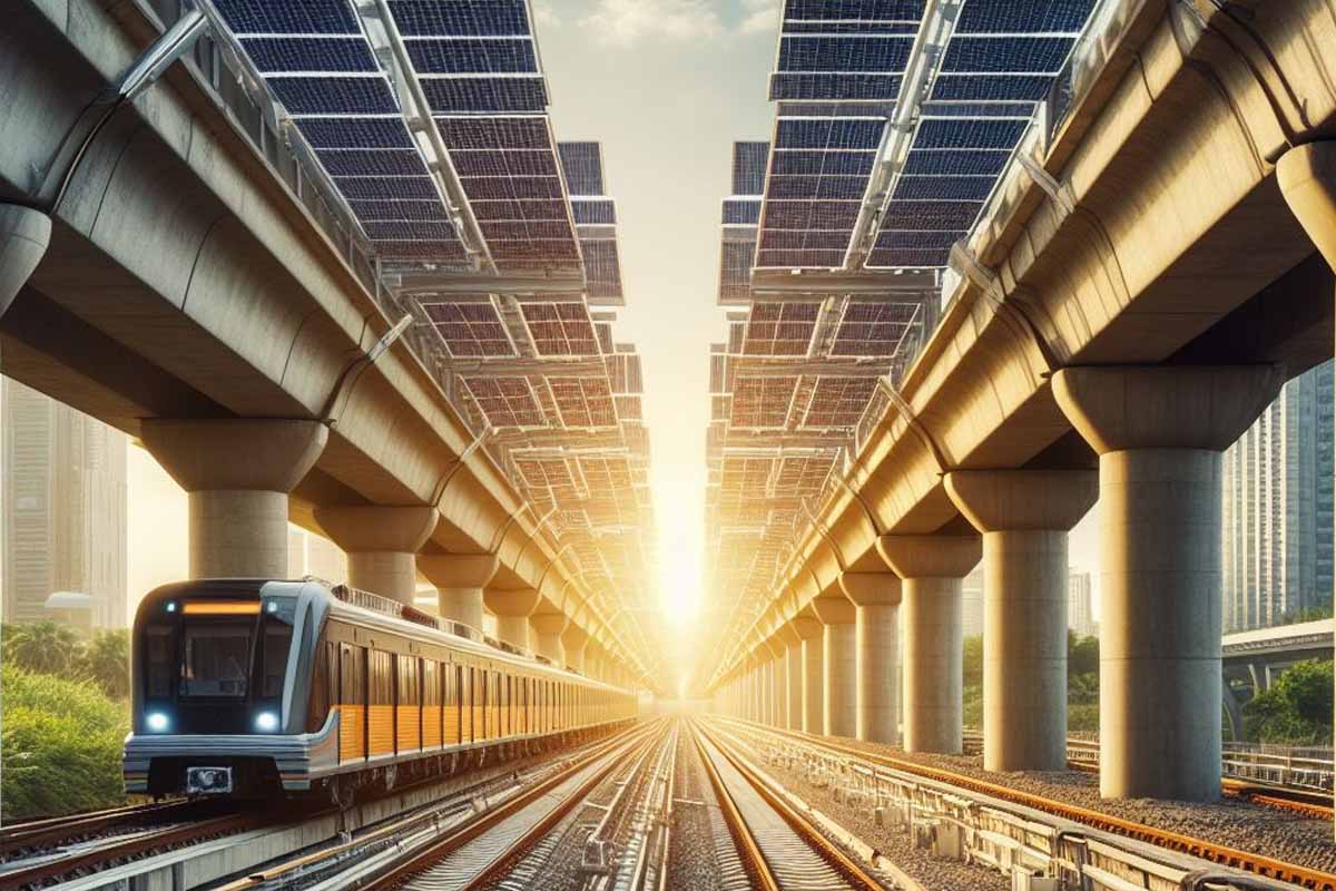 Une étude suggère d'installer des panneaux solaires le long des autoroutes et chemins de fer pour atteindre l'objectif de production d'électricité décarbonée.