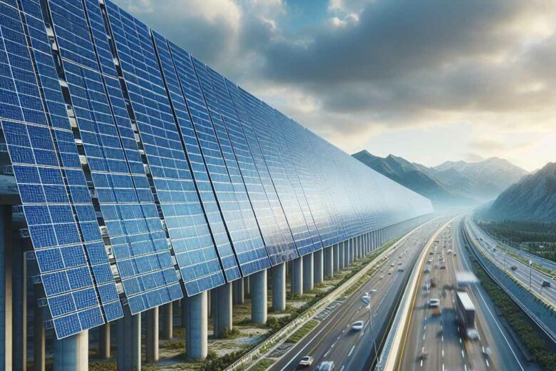 Utiliser les infrastructures comme les autoroutes ou les chemins de fer pour produire de l'électricité avec des panneaux solaires.