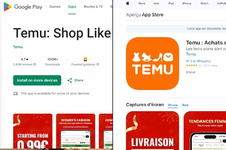 L'application est très bien notée sur les store Android et iOS.