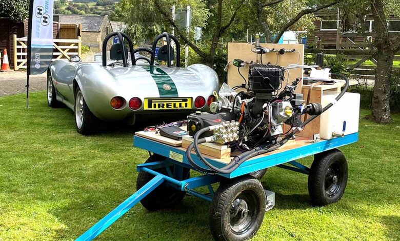 Des étudiants ont converti un moteur essence monocylindre en un moteur à hydrogène.