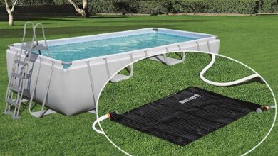 Un chauffe-eau solaire pour piscine actuellement en promotion sur Amazon.