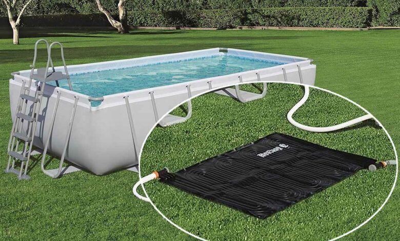 Un chauffe-eau solaire pour piscine actuellement en promotion sur Amazon.