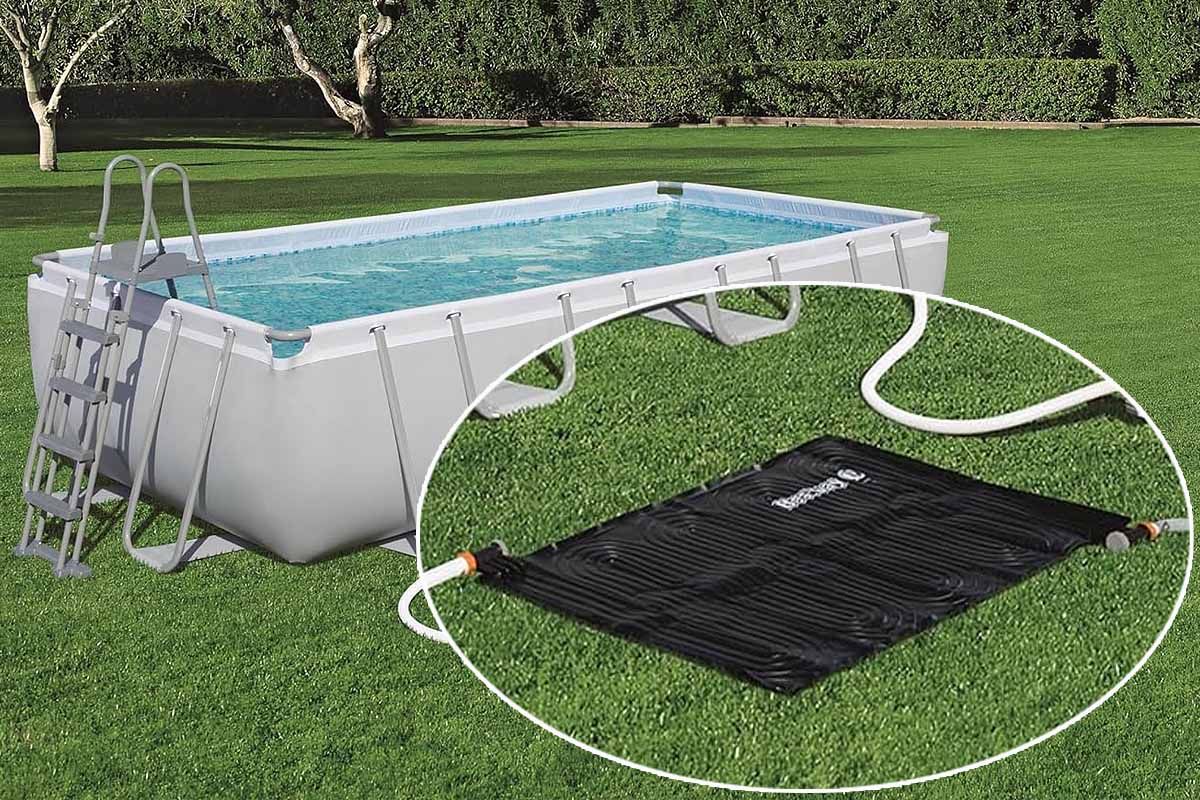 Un chauffe-eau solaire pour piscine actuellement en promotion sur Amazon.