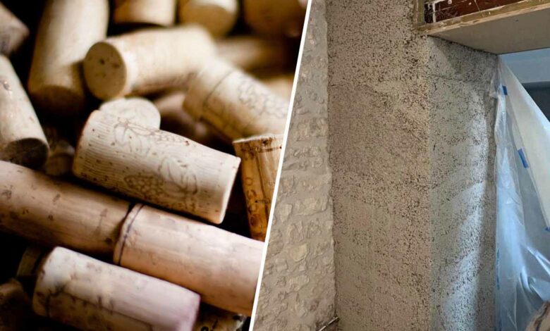 Des bouchons de liège pour réaliser un béton chaux-liège isolant.