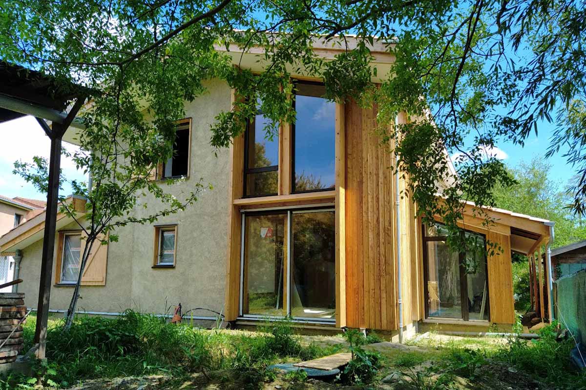 Un projet de maison passive, fabriquée uniquement avec des matériaux écologiques.