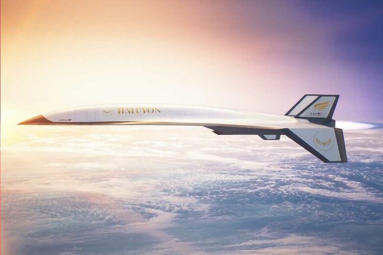 Une représentation graphique du futur avion de ligne.