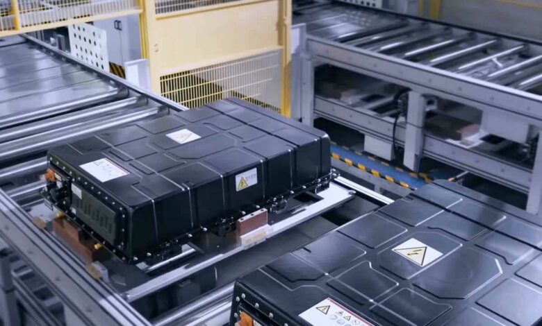 Une chaine de fabrication de batteries de dernière génération dans l'usine de CATL.