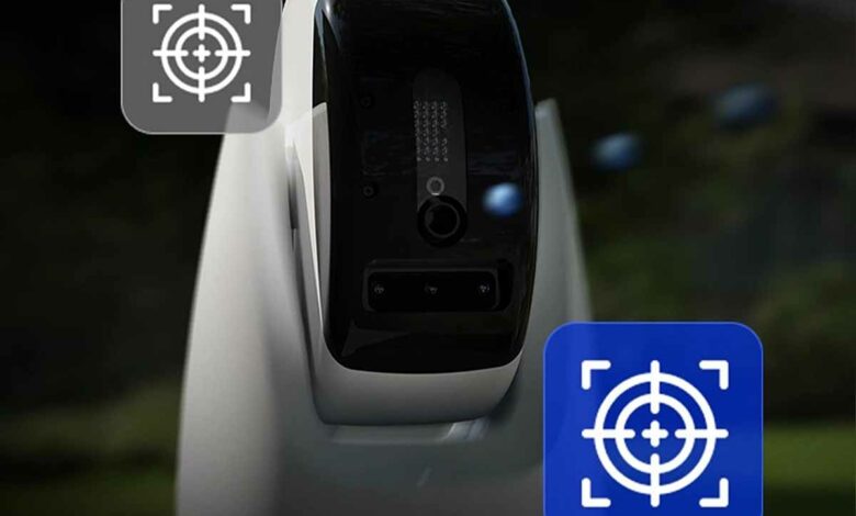 Cette caméra de surveillance possède un système de ciblage qui, après avoir averti l'intrus, lui tirera dessus des billes de paintball.