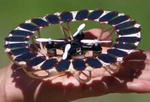 Un drone alimenté par l'énergie solaire grâce à des cellules ultrafines.