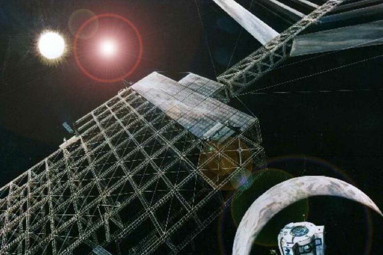 Projet de centrale solaire orbitale, NASA, 1976.