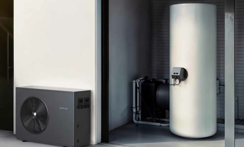La pompe à chaleur PowerHeat et le thermoplongeur PowerGlow sont les deux derniers produits de la marque Ecoflow.