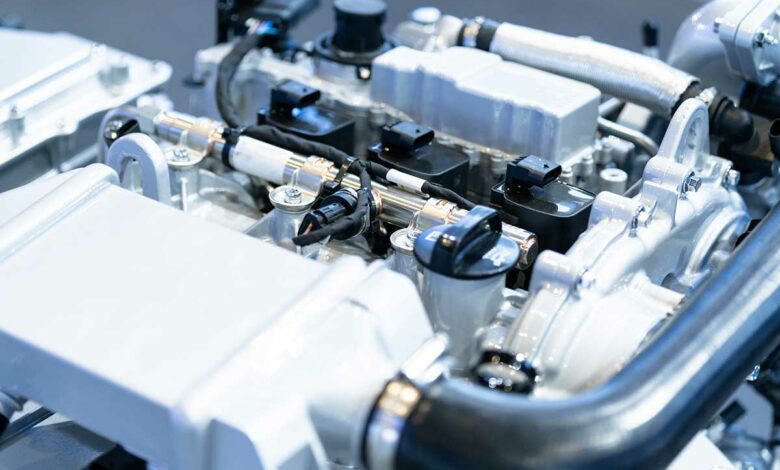 Un moteur carburant à l'hydrogène.