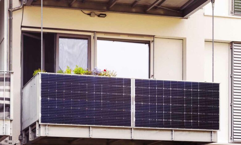 Des panneaux solaires pour balcon, afin de produire de l'énergie en milieu urbain.