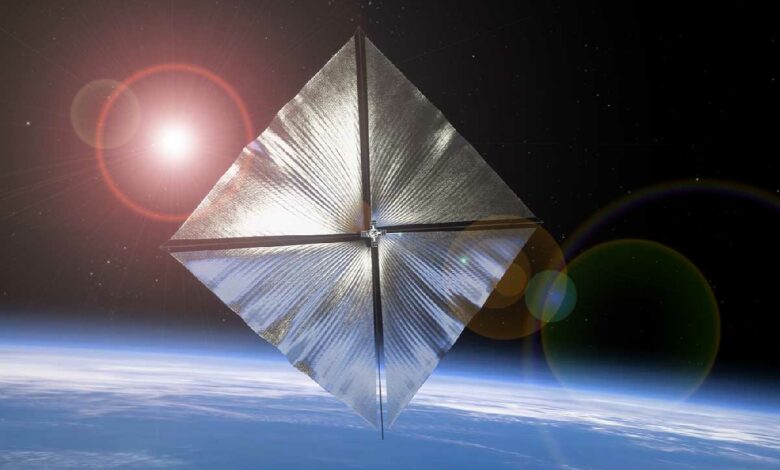 Une voile solaire de 80 m².