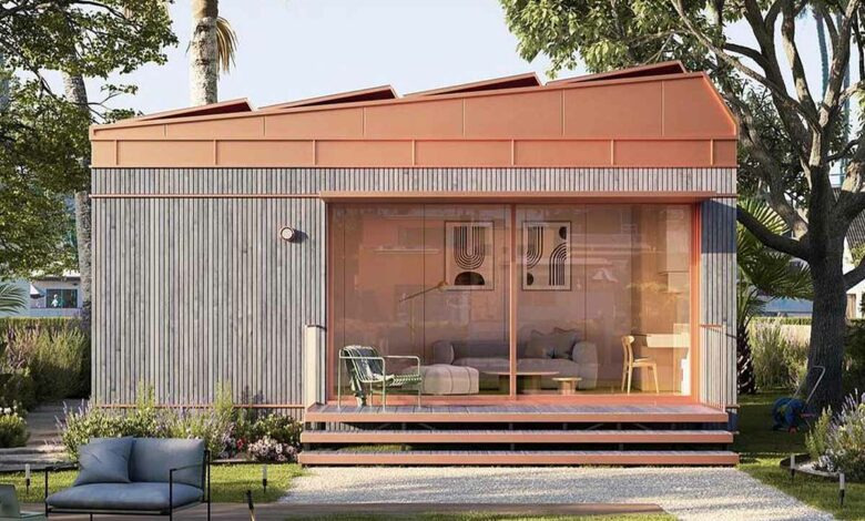 Cosmic Buildings fabrique des ADU, de petites maisons solaires pour le jardin.
