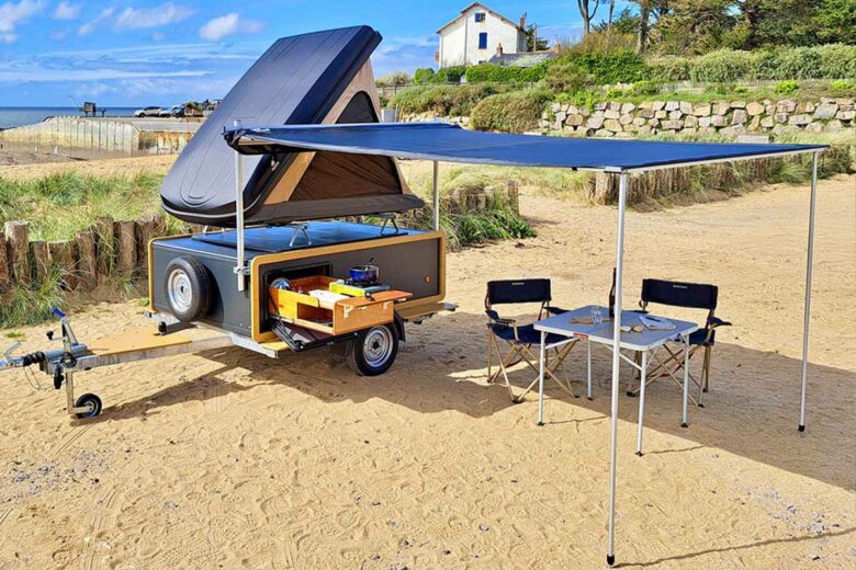 Une remorque modulaire pour le camping ou vos escapades.