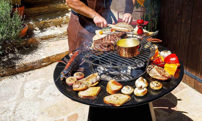 Un brasero barbecue pour l'été.
