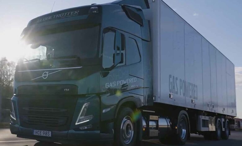 Des camions moins polluant avec une motorisation au gaz.