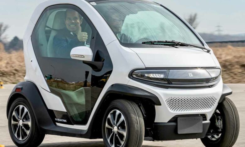 Un micro véhicule électrique pour la mobilité urbaine.