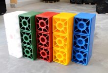 Les briques de construction Blockto sont fabriquées à base de plastique recyclé.