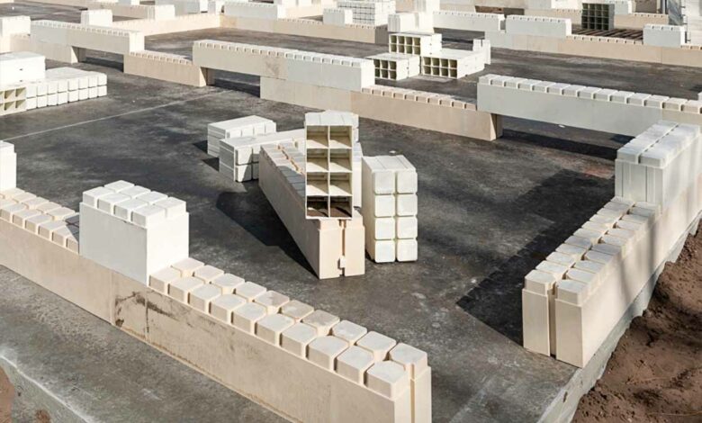 Des blocs de construction qui ressemblent à des Lego.