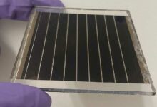 Module solaire en pérovskite avec une surface active de 22,0 cm2 contenant des aniliniums fluorés pour la passivation interfaciale - 2023 EPFL/Cheng Liu, Northwestern University - CC-BY-SA 4.0