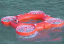 Un drone bouée de sauvetage pour aider les naufragés et les personnes en danger de noyade.