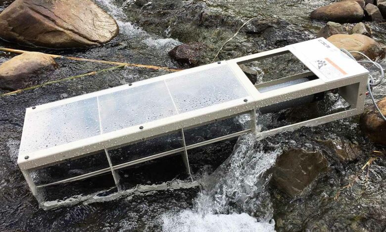 La mini hydrolienne PicoPica10 premet de produire de l'électricité dans de petits cours d'eau.