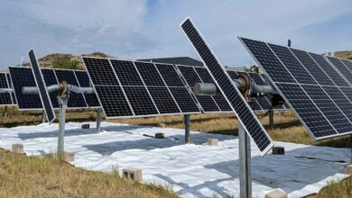 Installer une matière réfléchissante sous des panneaux solaires bifaciaux pour augmenter leur productivité.