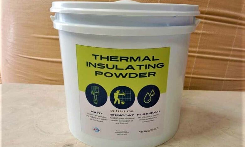 Une poudre à incorporer dans la peinture pour améliorer l'isolation thermique.